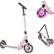 AERO MOBILITY Kick Scooter for Kids 6+, Teens & Adults | Light Up Wheels, Hand Brake, Rubber Deck Mat & Shock Absorption | Foldable & Height Adjustable